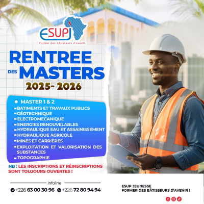 RENTREE ACADÉMIQUE – CYCLE MASTER 2025-2026