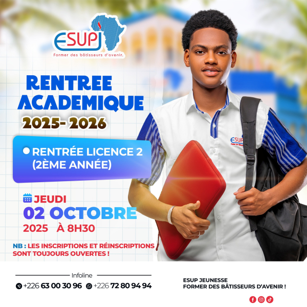 RENTREE ACADEMIQUE &ndash; LICENCE 2 (TOUTES FILI&Egrave;RES)